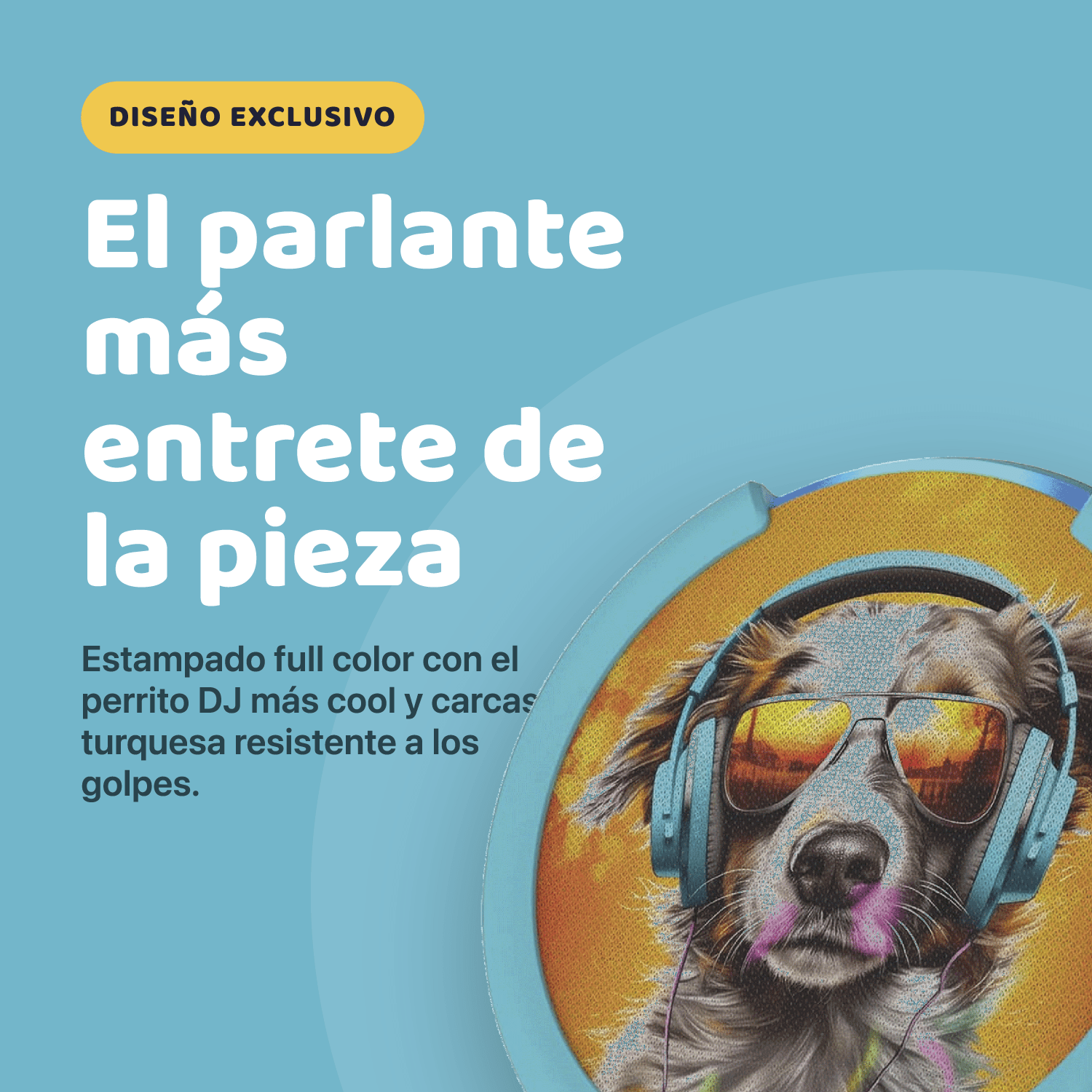 Parlante Inteligente Amazon Echo Pop Kids con Alexa Anthro Pup para Niños - Bestmart