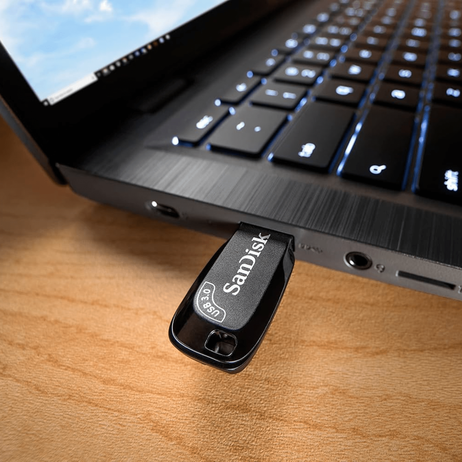 Pendrive Sandisk Ultra Shift 128 GB negro - Bestmart