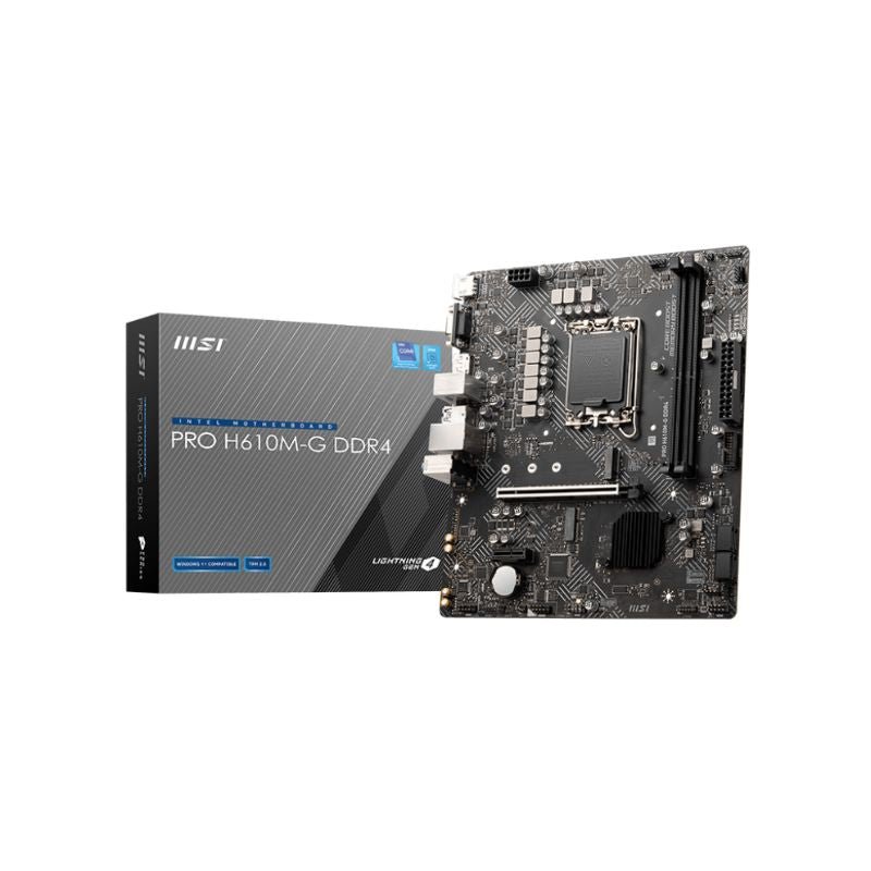 Placa Madre MSI PRO H610M - G DDR4 (Intel® H610, 2 x DDR4, 4 x SATA, 1xM2, Micro - ATX) - Bestmart