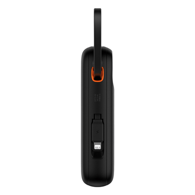Power Bank Baseus Qpow2 con Pantalla Digital y Cables Lightning y USB-C Carga Rápida 10.000mAh 22.5W Negro (Open Box) - Bestmart