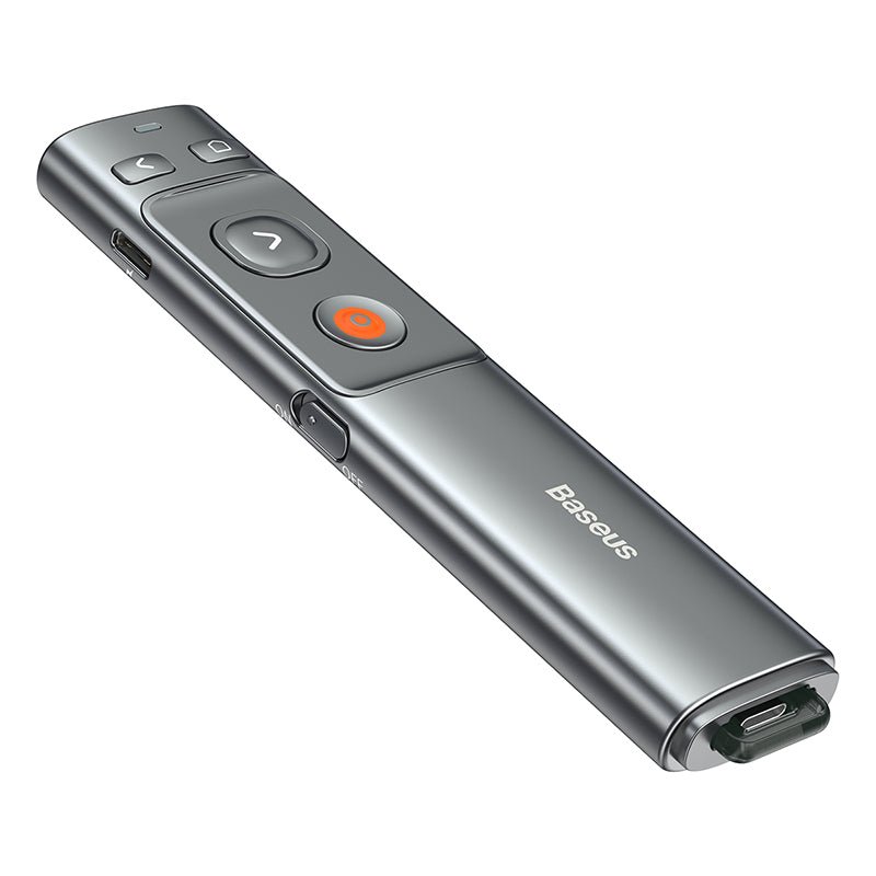 Presentador Inalámbrico Baseus Orange Dot - Láser Rojo - Con Batería - Bestmart