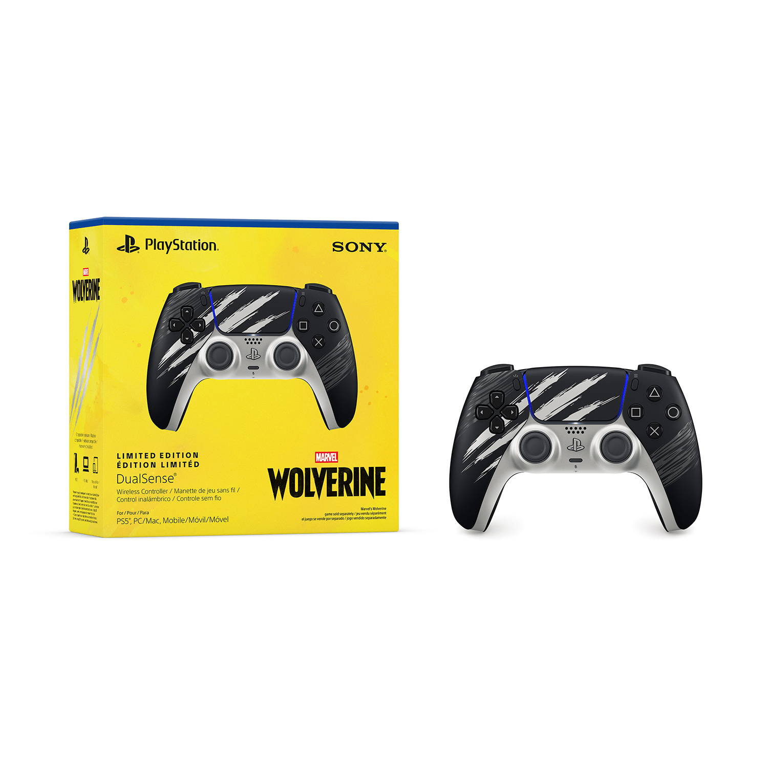 Preventa Control PS5 DualSense Marvel's Wolverine Adamantium Edición Limitada - Bestmart