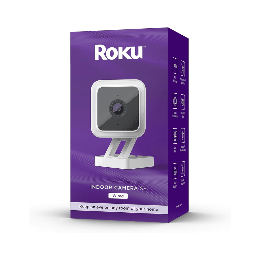 Roku Smart Home Camara de Seguridad Interior - Cableada - Modelo CS1000R