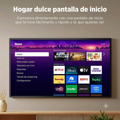 Roku Streamer Plus 4K HDR Control por Voz Streaming WiFi Negro - Bestmart