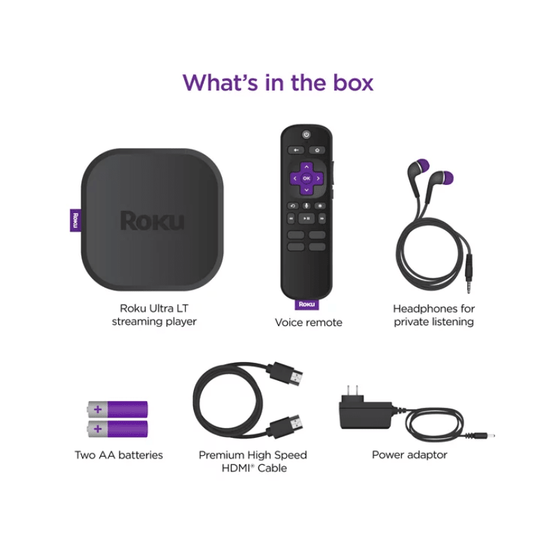 Roku Ultra LT 4K HDR Streaming - Dolby Vision - Modelo 4801RW (2021) (Open Box) - Bestmart