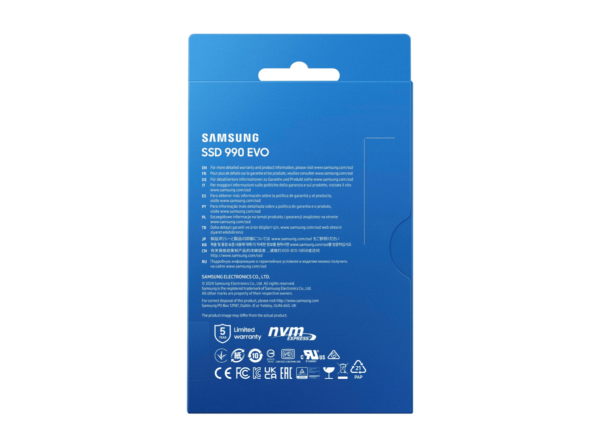 Samsung 990 EVO SSD 1TB SSD PCIe Gen 4x4 Gen y 5x2 M.2 2280 Hasta 5000 MBs - Bestmart
