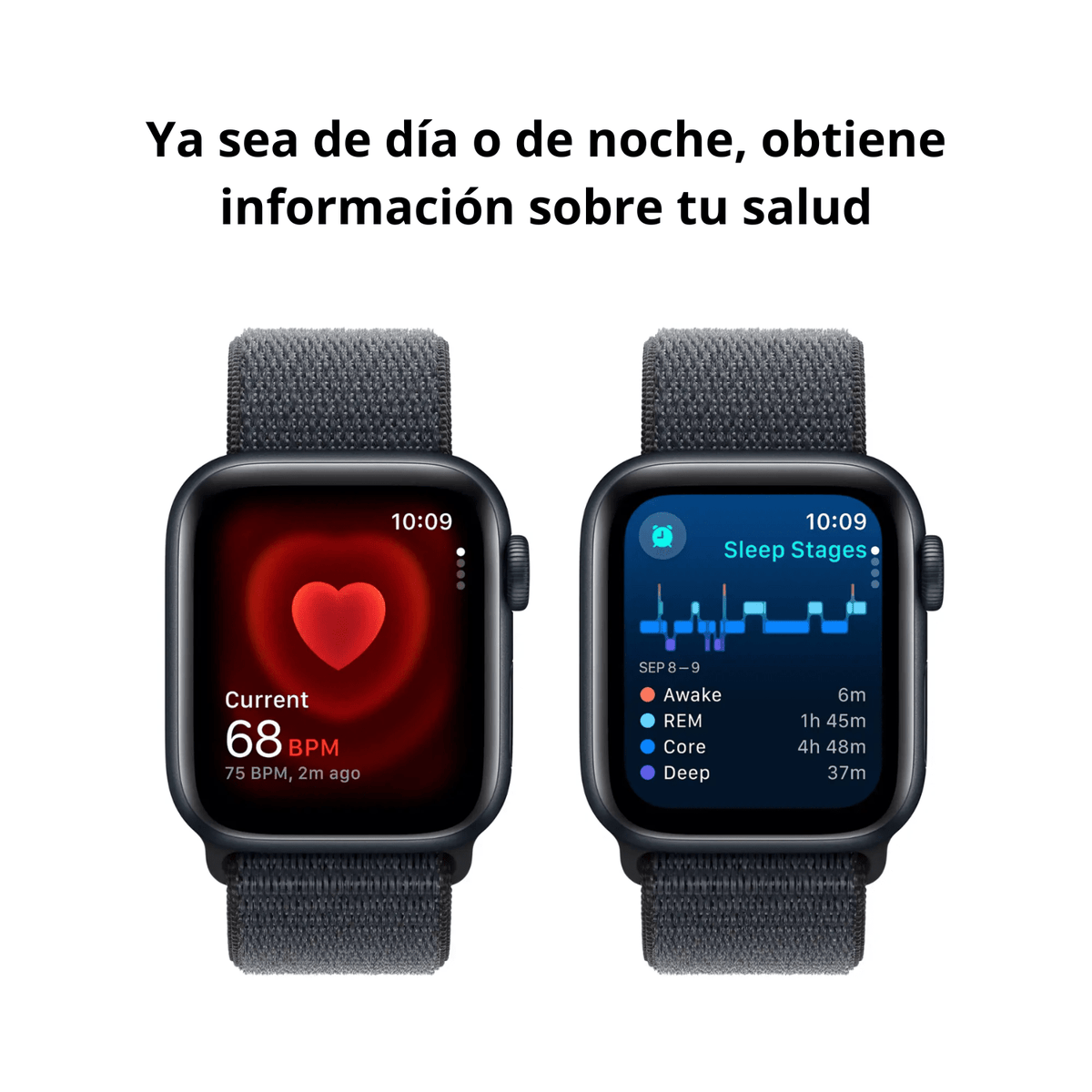 Smartwatch Apple Watch SE (2ª generación) Caja Midnight aluminio 40mm con correa Sport Loop - S/M - Bestmart