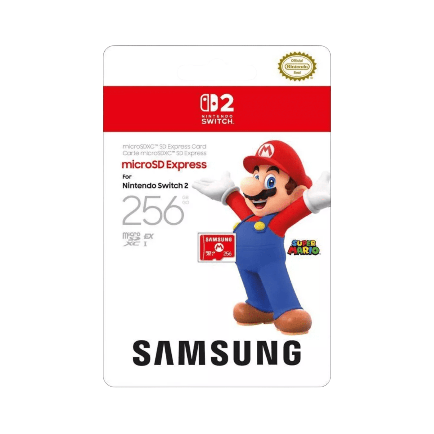Tarjeta microSD Express Samsung de 256GB para Nintendo Switch 2