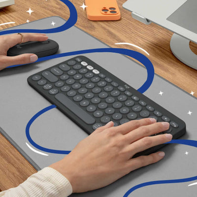 Teclado Bluetooth Logitech Pebble Keys 2 K380s Español Grafito - Bestmart