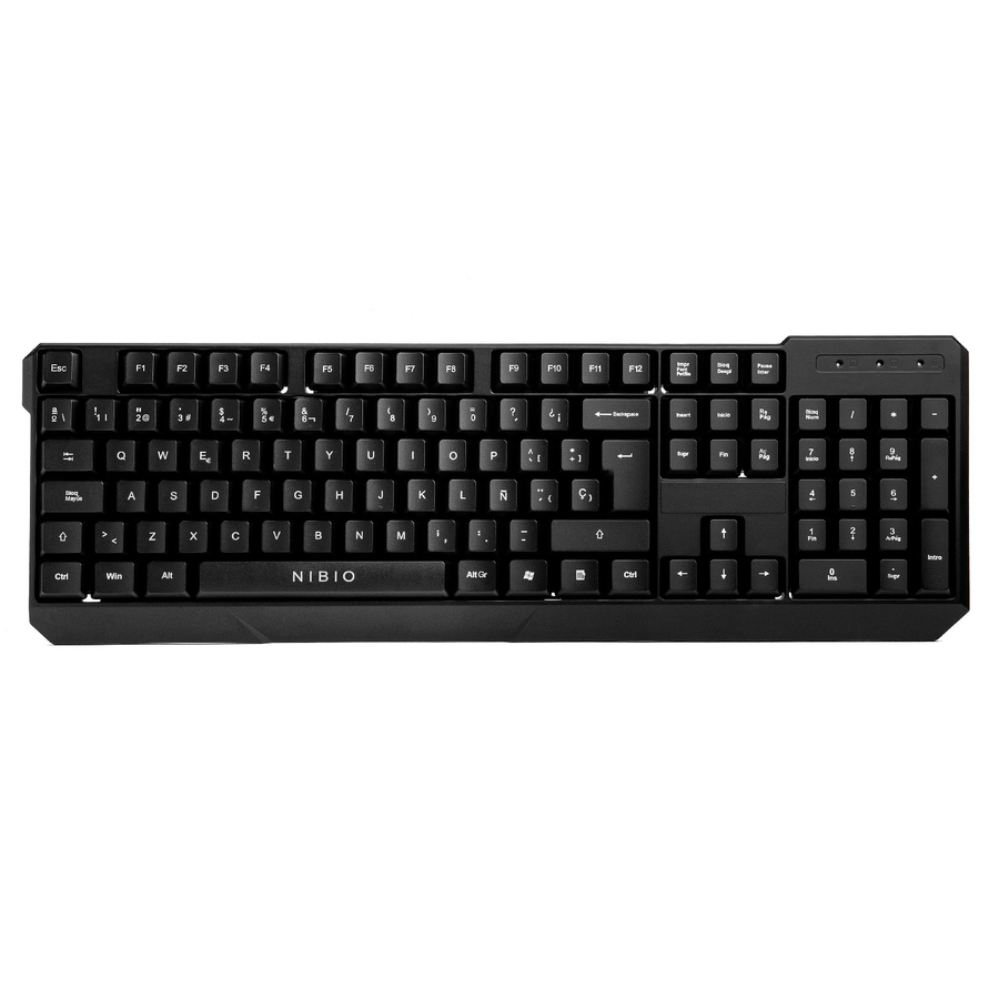 Teclado Gamer K200 Strike Nibio con cable - Negro