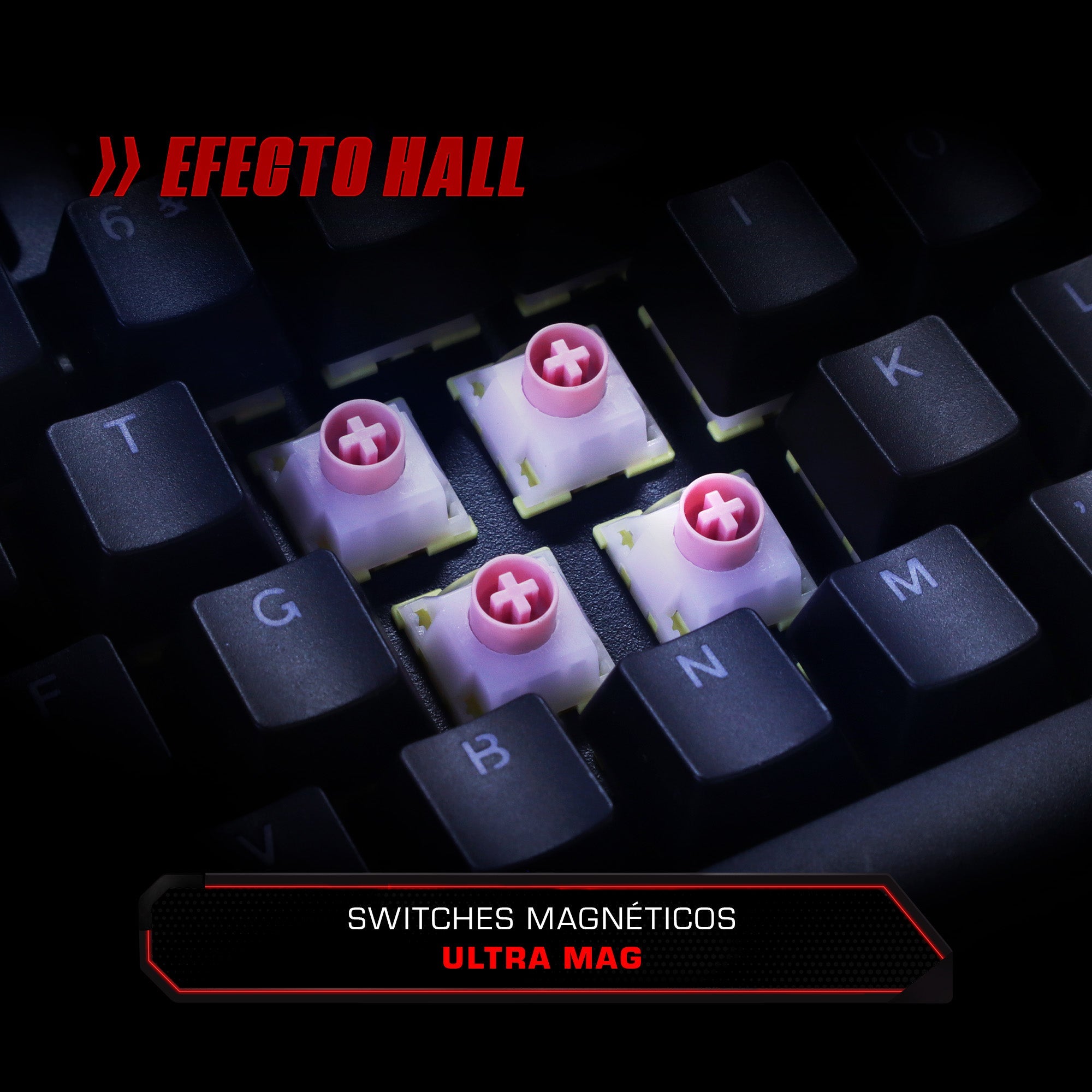Teclado Gamer Mecánico con Switch Magnético Redragon Kumara K552RGB-M SP RGB - Bestmart