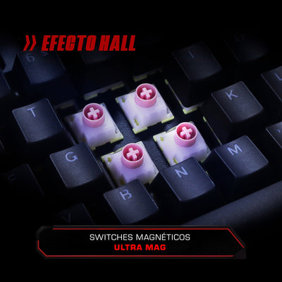 Teclado Gamer Mecánico con Switch Magnético Redragon Kumara K552RGB-M SP RGB - Bestmart