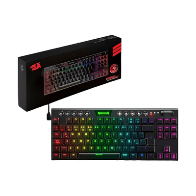 Teclado Gamer Redragon Cableado Horus TKL K622SP Switch Red RGB Negro - Bestmart