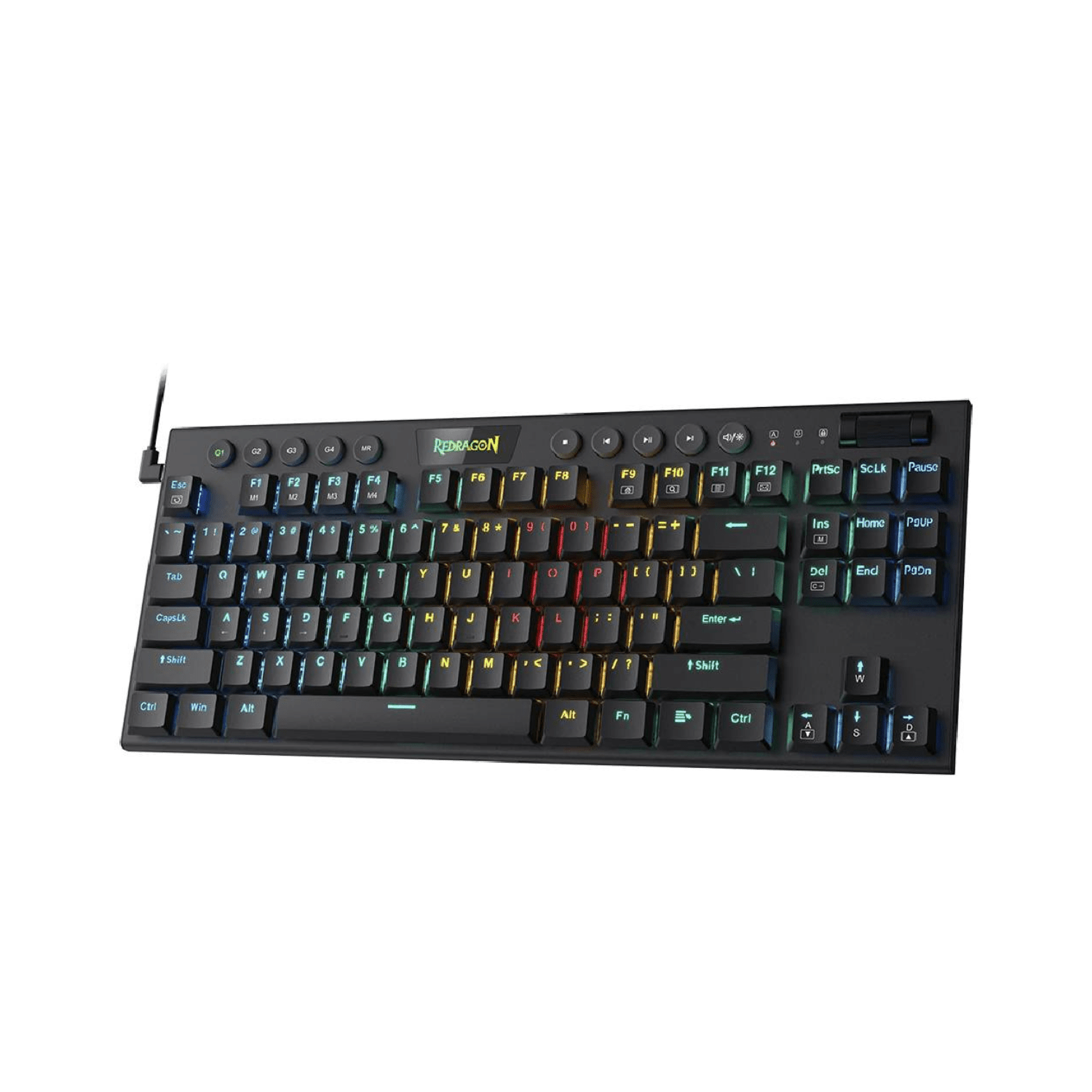 Teclado Gamer Redragon Cableado Horus TKL K622SP Switch Red RGB Negro - Bestmart