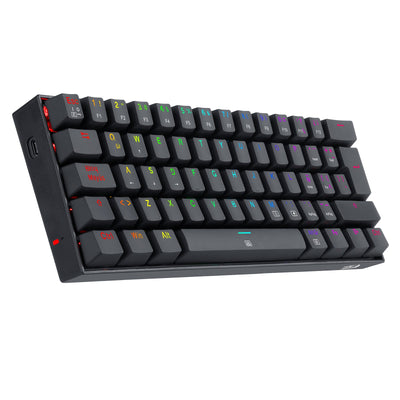 Teclado Gamer Redragon DRAGONBORN K630 RGB - SWITCH RED - Negro - Bestmart