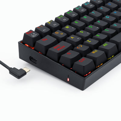 Teclado Gamer Redragon DRAGONBORN K630 RGB - SWITCH RED - Negro - Bestmart