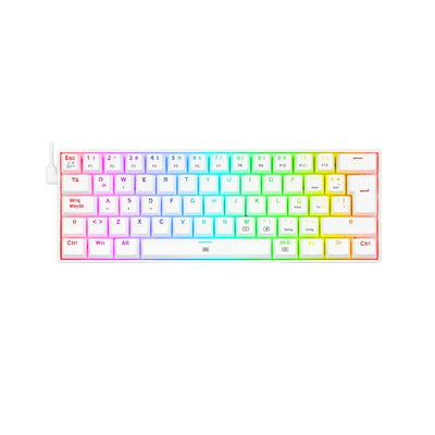 Teclado Gamer Redragon Dragonborn K630W - RGB - SP - Switch Red - Blanco - Bestmart