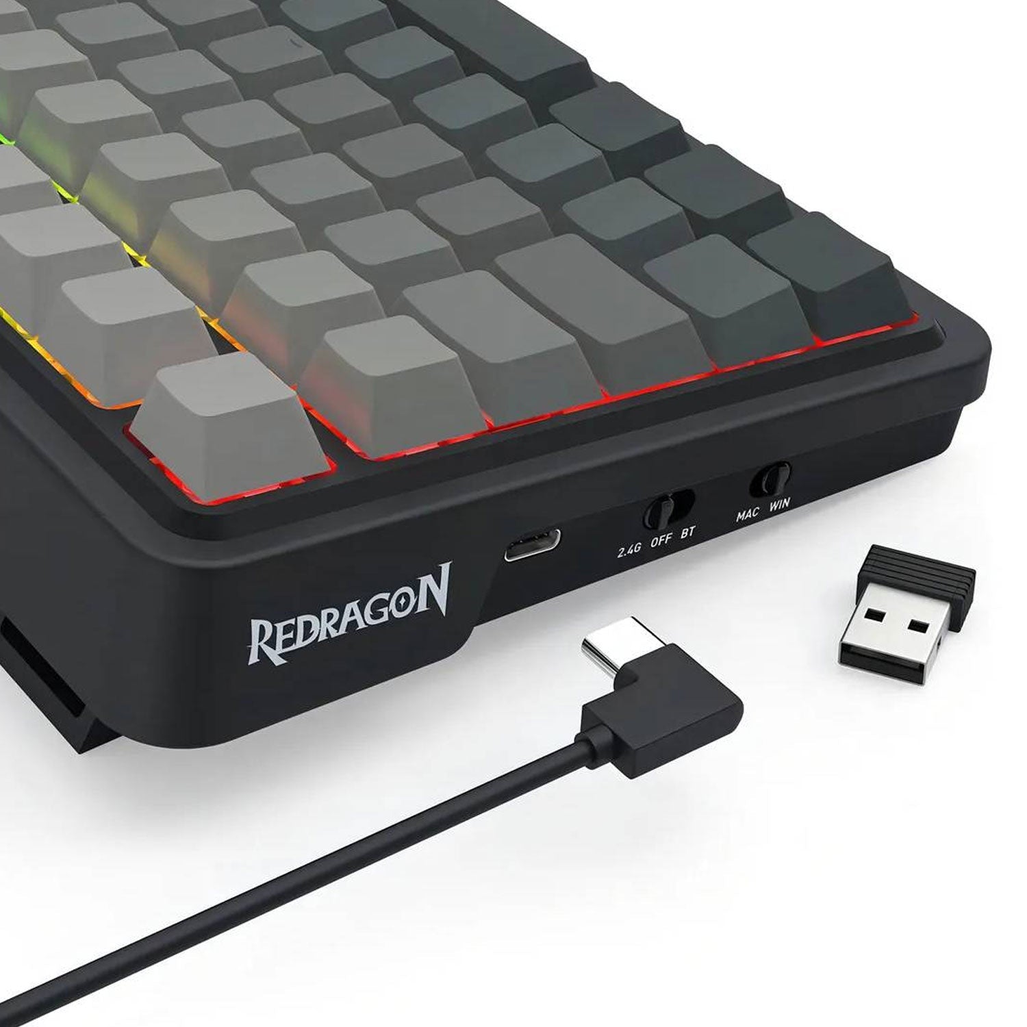 Teclado Gamer Redragon Eisa MAX K686SP - RGB - MAX Gris - Bestmart