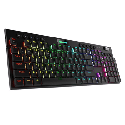 Teclado Gamer Redragon Horus K618W - RGB - SP Full Size WiFi negro - Bestmart