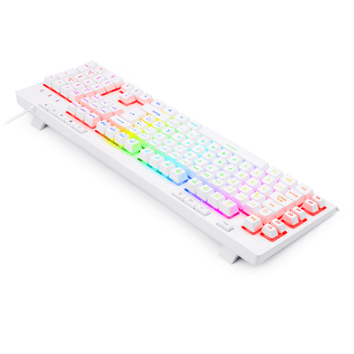 Teclado Gamer Redragon Shiva K512 RGB Español Blanco - Bestmart
