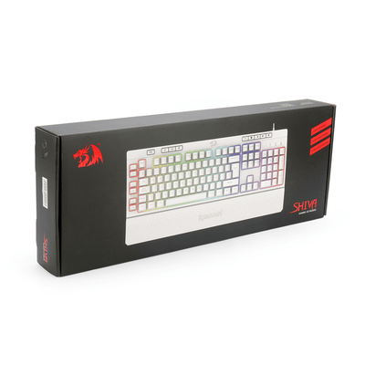 Teclado Gamer Redragon Shiva K512 RGB Español Blanco - Bestmart