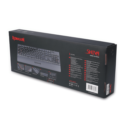 Teclado Gamer Redragon Shiva K512 RGB Español Negro - Bestmart