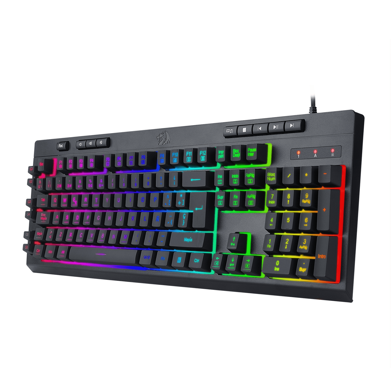 Teclado Gamer Redragon Shiva K512 RGB Español Negro - Bestmart