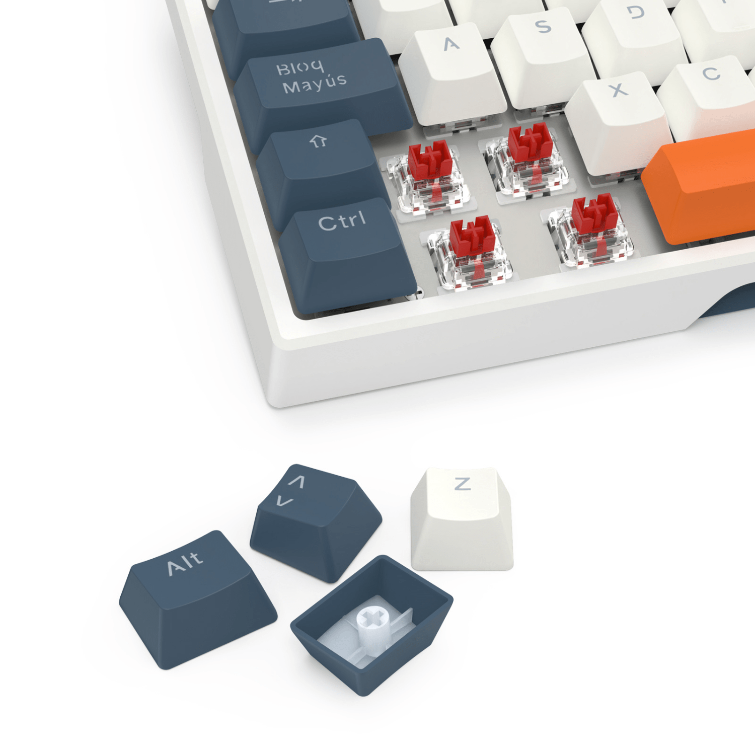 Teclado Gamer Redragon Trundle K668WBO Español Blanco con Mochila Aeneas de REGALO - Bestmart