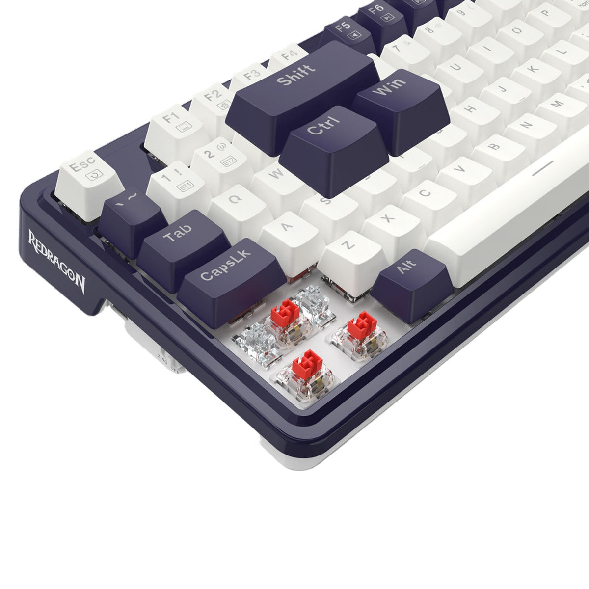Teclado Gamer Redragon Ucal Pro WB K673 RGB Red Switch Español Blanco - Bestmart