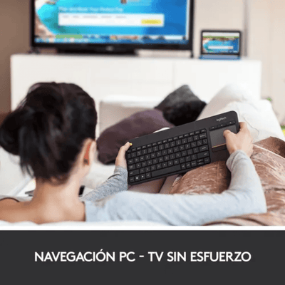 Teclado Inalambrico Logitech K400 Plus con touchpad negro - Bestmart
