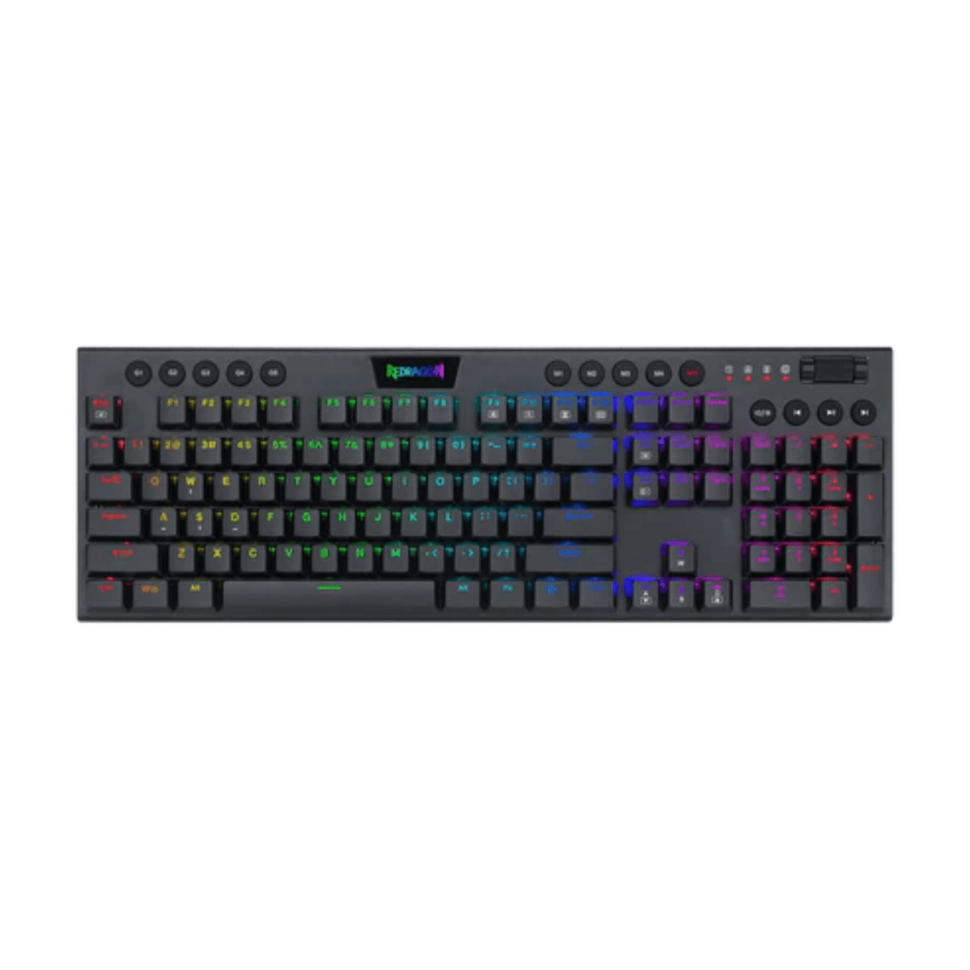 Teclado Mecánico Gamer Redragon Horus Chroma RGB Switch Red - Full Size 100% - Negro - Español Open Box