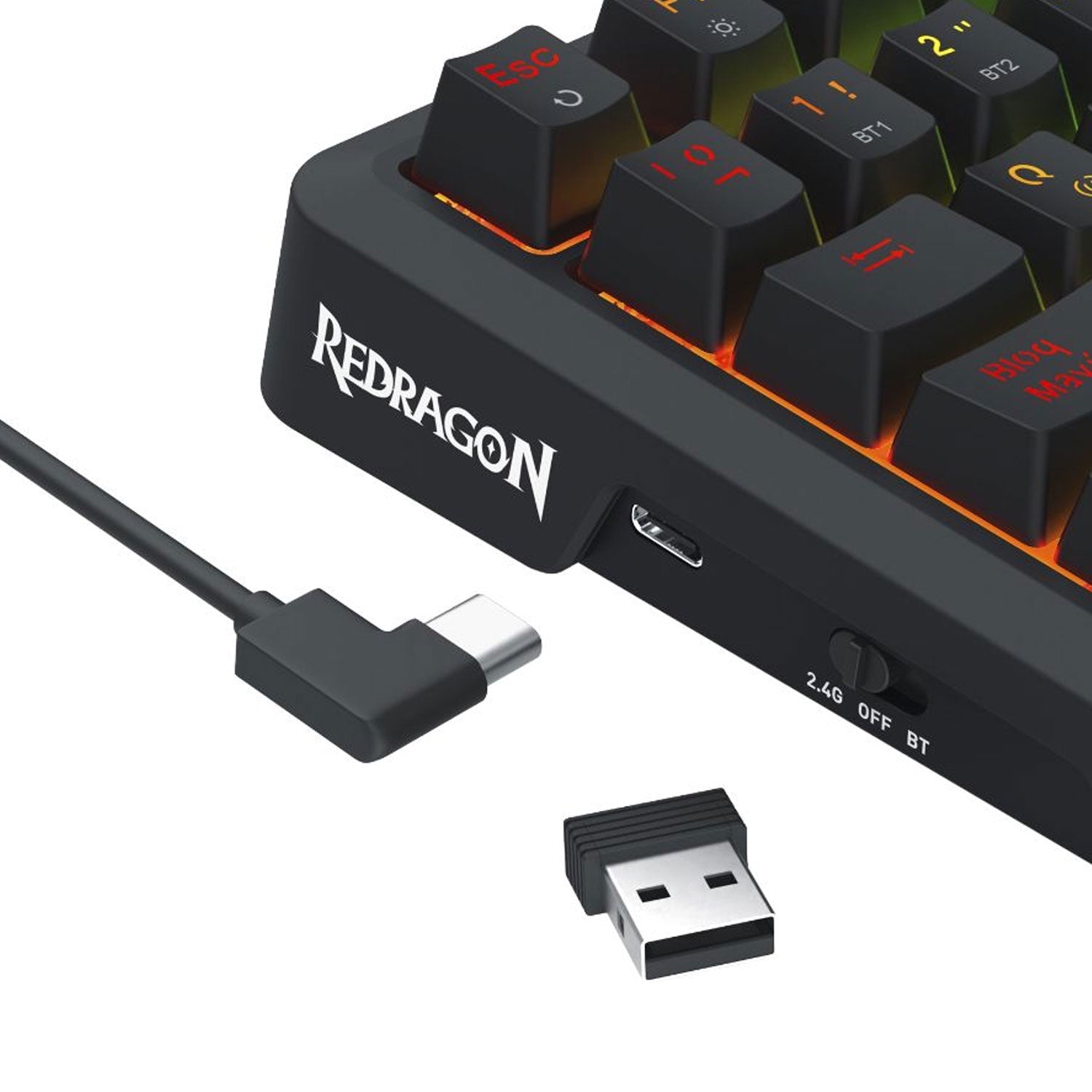 Teclado Mecánico Redragon Ucal LCD Pro K724RGB-PRO SP Español RGB - Bestmart