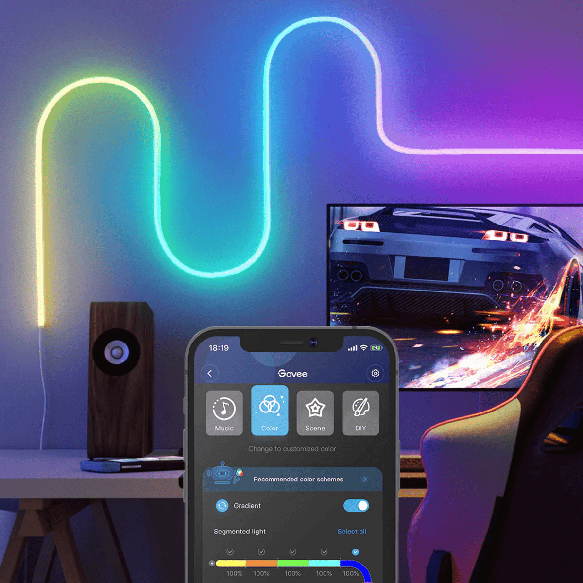 Tira De Neón Govee LED 3 MTS - Bestmart