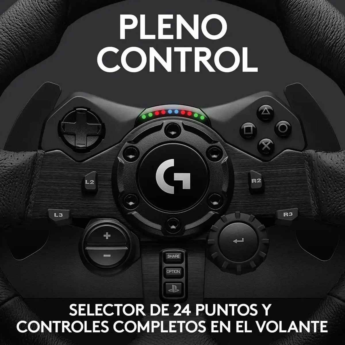 Volante De Carreras con Pedales Logitech G923 PS5, PS4 y PC (Windows) Negro - Bestmart