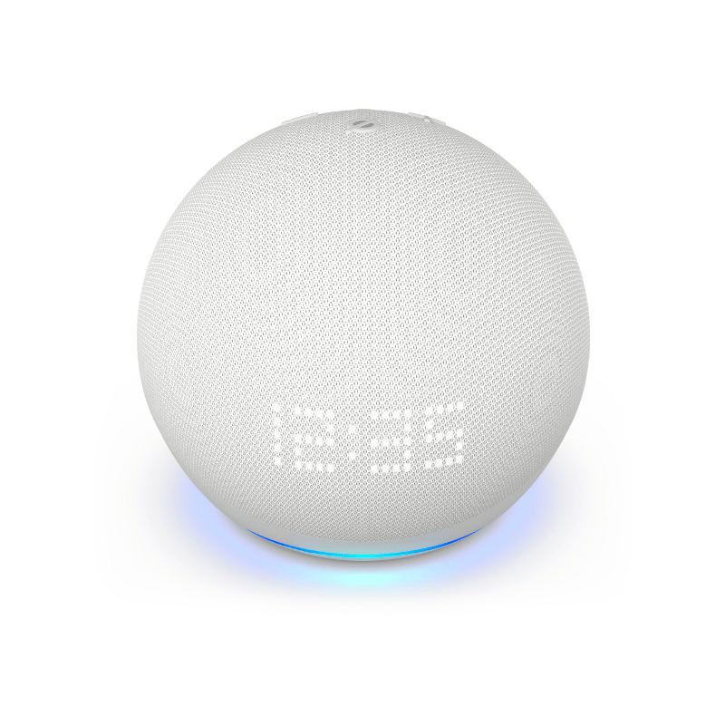 Amazon Alexa Echo Dot 5 con Reloj - Blanco - Bestmart