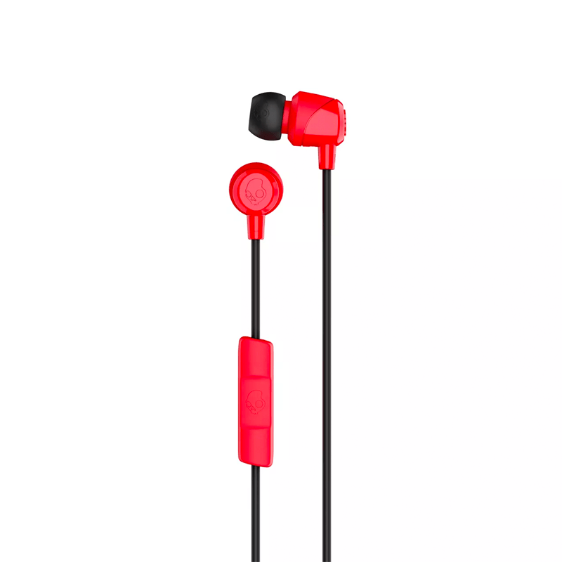 Audífonos Skullcandy JIB Earbuds con Cable - Micrófono - Rojo