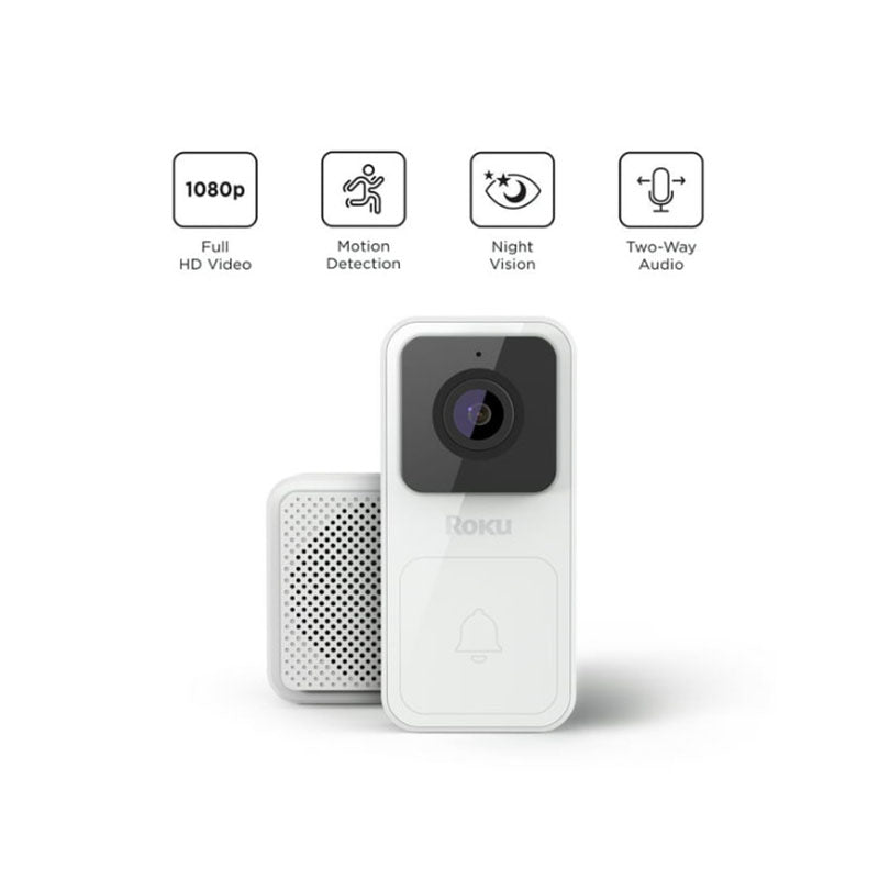 Roku Smart Home Timbre con Cámara - Cableado - Modelo DS1000R - Bestmart