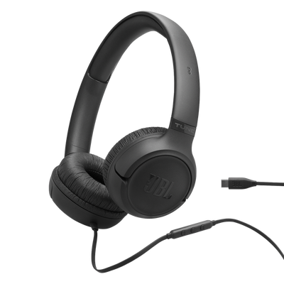 Audífonos con Cable JBL Tune 530C USB-C Pure Bass Alta Resolución Negro