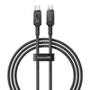 Cable de carga rápida Baseus Unbreakable Tipo C a Tipo C de 1 metro - 100W - Negro