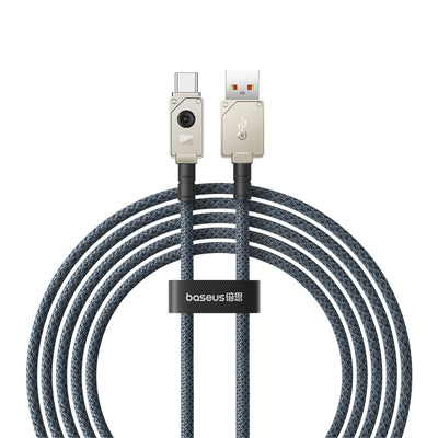 Cable de carga rápida Baseus Unbreakable USB a Tipo C de 2 metros - 100W - Blanco