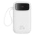 Powerbank Baseus Qpow2 con Pantalla Digital y Cables Lightning y Tipo-C - Carga Rápida 20.000mAh 22.5W - Blanco