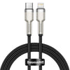 Baseus Baseus cable de datos metálico de la serie Cafule Tipo-C a iP PD 20W 1m - Negro - Bestmart