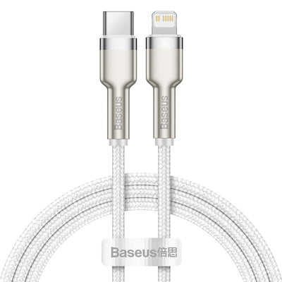 Baseus Baseus cable de datos metálico de la serie Cafule Tipo-C a iP PD 20W 1m - Blanco - Bestmart