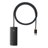 Baseus Baseus Lite Series de 4 puertos USB-A HUB (USB-A a USB 3.0*4) 1m - Negro - Bestmart