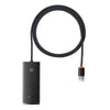 Baseus Baseus Lite Series de 4 puertos USB-A HUB (USB-A a USB 3.0*4) 2m - Negro - Bestmart