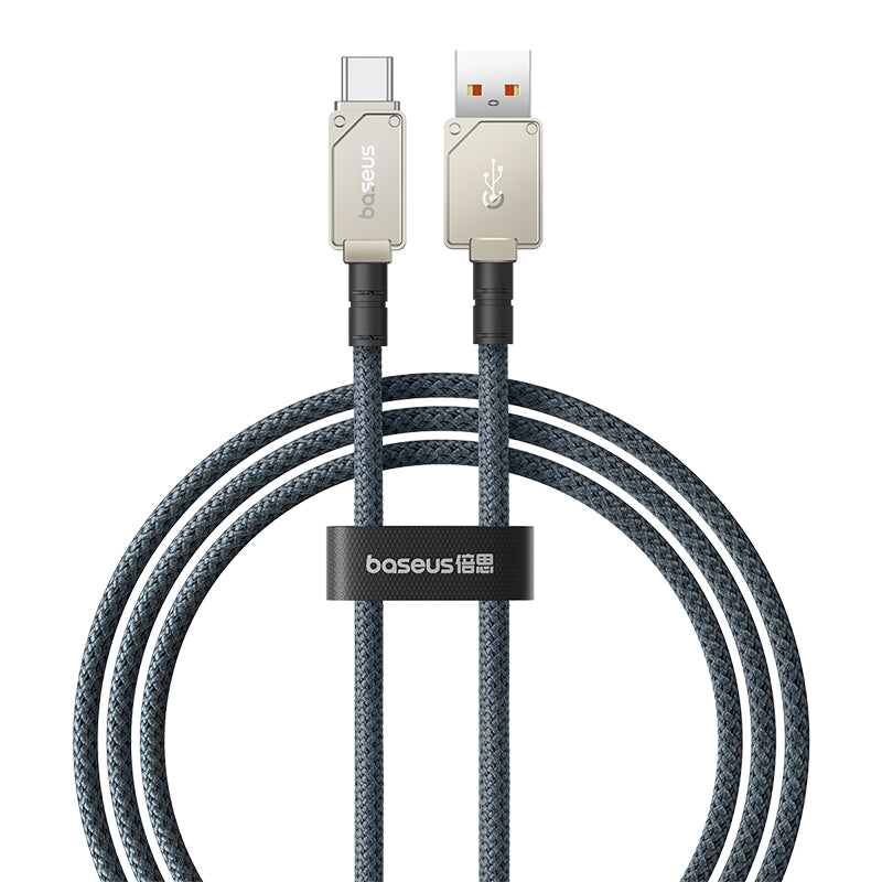 Cable de carga rápida Baseus Unbreakable USB a Tipo C de 1 metro - 100W - Blanco