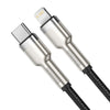 Baseus Baseus cable de datos metálico de la serie Cafule Tipo-C a iP PD 20W 2m - Negro - Bestmart