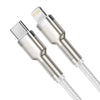 Baseus Baseus cable de datos metálico de la serie Cafule Tipo-C a iP PD 20W 2m - Blanco - Bestmart