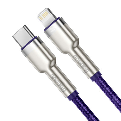 Baseus Baseus cable de datos metálico de la serie Cafule Tipo-C a iP PD 20W 2m - Púrpura - Bestmart