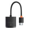 Baseus Baseus Lite Series enchufe adaptador HDMI a VGA + mini jack 3.5mm / Mirco USB - Negro - Bestmart